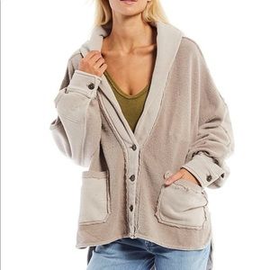 Free People Beige Shacket
